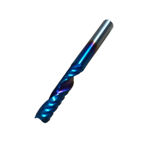Fresa capa nano azul punta plana D 3.175mm D de corte-3.175mm